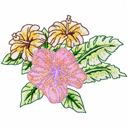 Flowers And Tree Embroidery Design 1 Flowers And Tree Embroidery Design 1